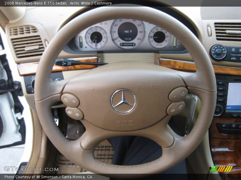 Arctic White / Cashmere 2008 Mercedes-Benz E 350 Sedan