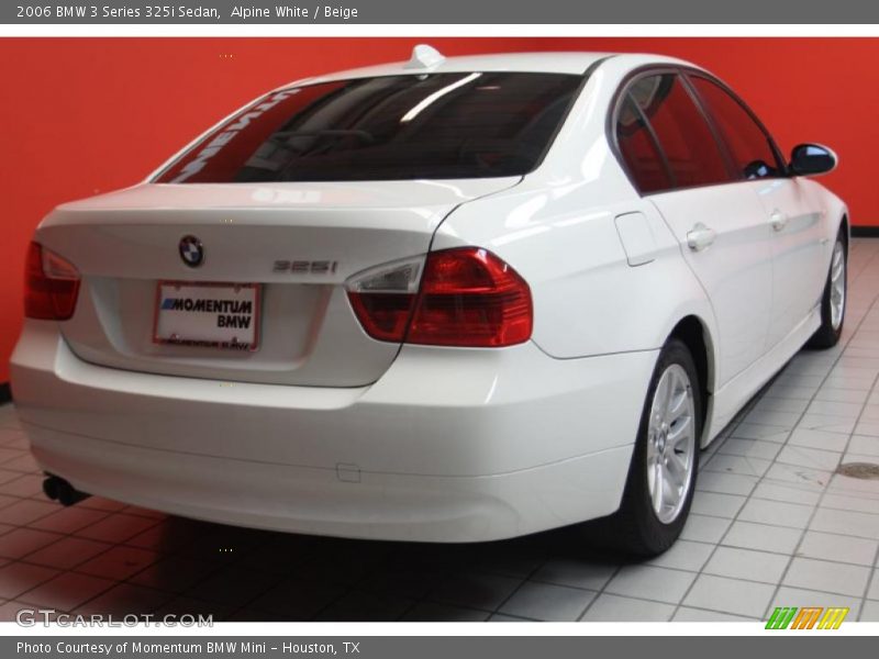 Alpine White / Beige 2006 BMW 3 Series 325i Sedan