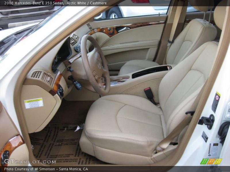Arctic White / Cashmere 2008 Mercedes-Benz E 350 Sedan
