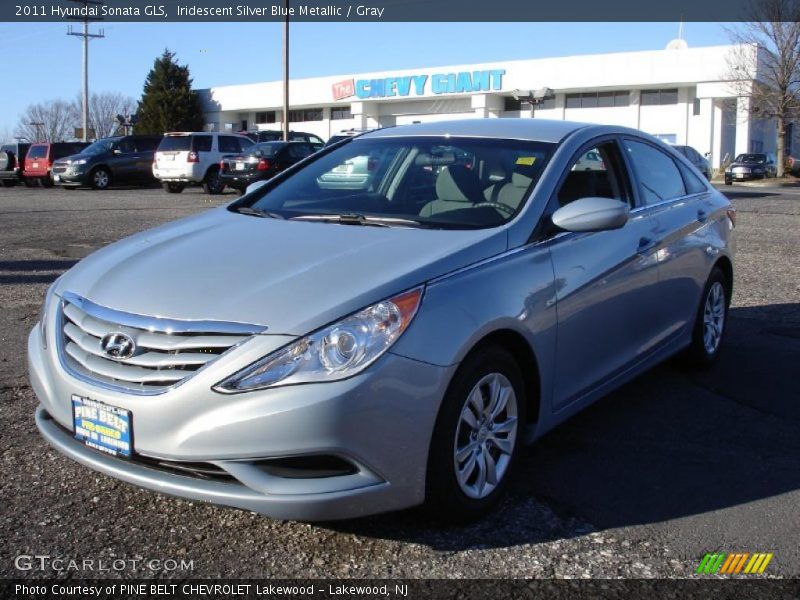 Iridescent Silver Blue Metallic / Gray 2011 Hyundai Sonata GLS