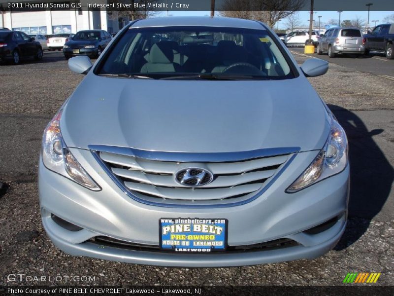 Iridescent Silver Blue Metallic / Gray 2011 Hyundai Sonata GLS