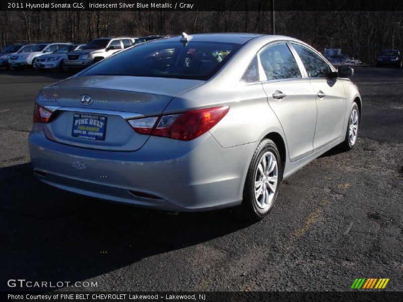 Iridescent Silver Blue Metallic / Gray 2011 Hyundai Sonata GLS