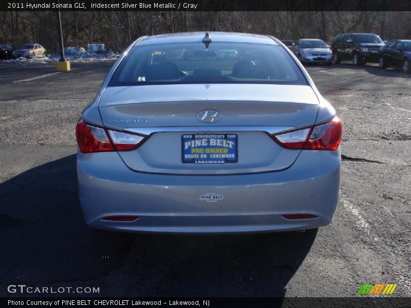 Iridescent Silver Blue Metallic / Gray 2011 Hyundai Sonata GLS