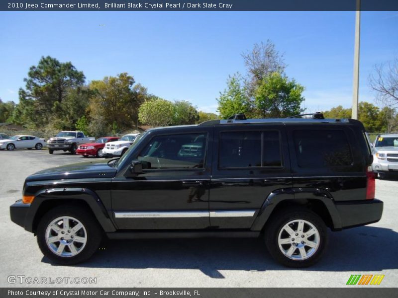 Brilliant Black Crystal Pearl / Dark Slate Gray 2010 Jeep Commander Limited