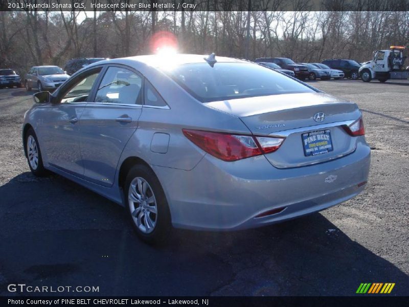 Iridescent Silver Blue Metallic / Gray 2011 Hyundai Sonata GLS