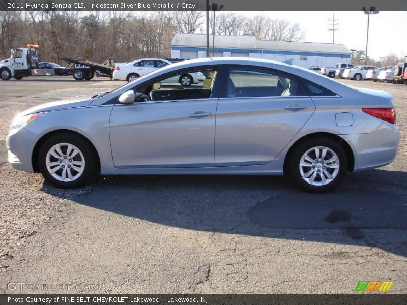 Iridescent Silver Blue Metallic / Gray 2011 Hyundai Sonata GLS