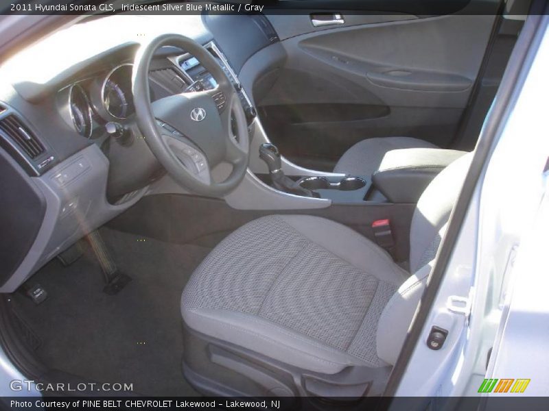 Iridescent Silver Blue Metallic / Gray 2011 Hyundai Sonata GLS