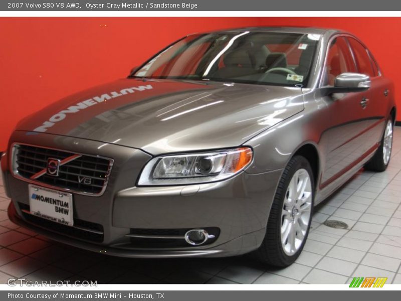 Oyster Gray Metallic / Sandstone Beige 2007 Volvo S80 V8 AWD