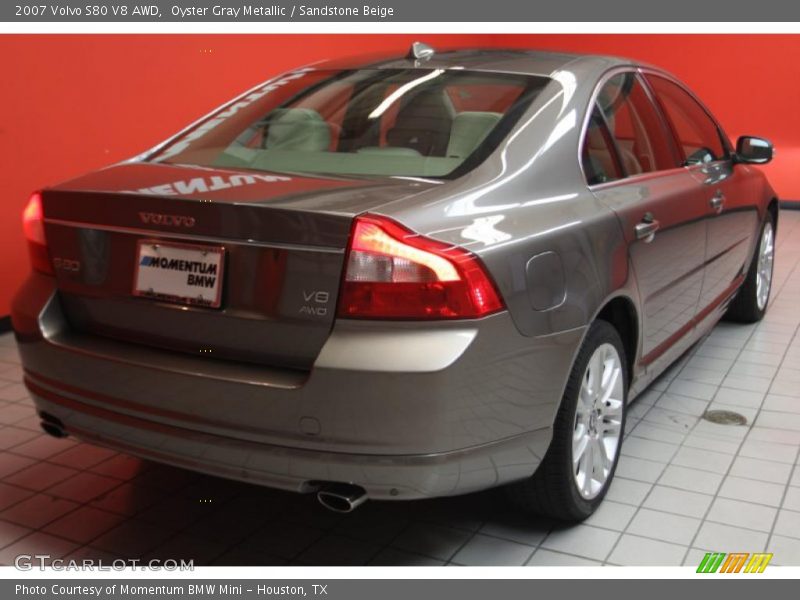 Oyster Gray Metallic / Sandstone Beige 2007 Volvo S80 V8 AWD