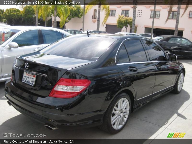 Black / Grey/Black 2009 Mercedes-Benz C 300 Sport