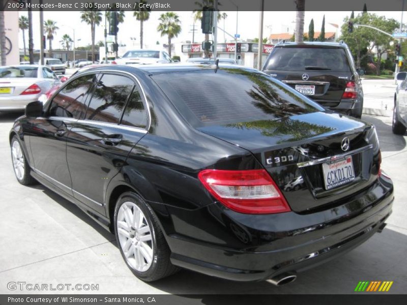 Black / Grey/Black 2009 Mercedes-Benz C 300 Sport