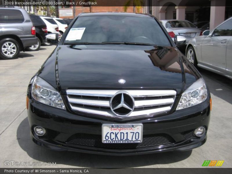 Black / Grey/Black 2009 Mercedes-Benz C 300 Sport