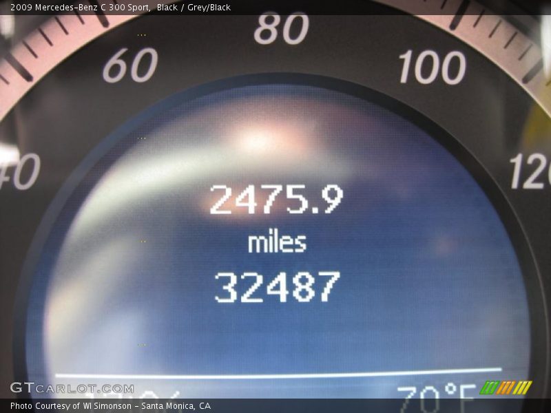 Black / Grey/Black 2009 Mercedes-Benz C 300 Sport