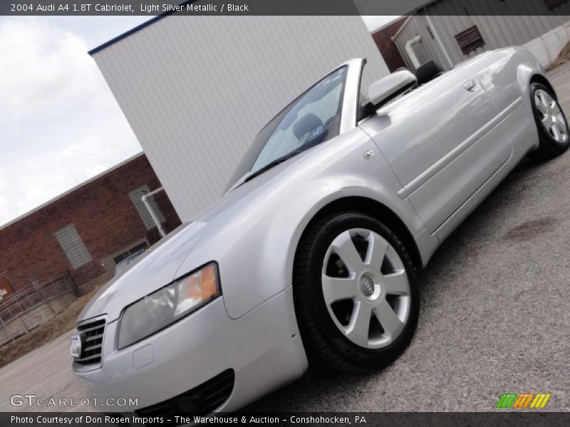 Light Silver Metallic / Black 2004 Audi A4 1.8T Cabriolet
