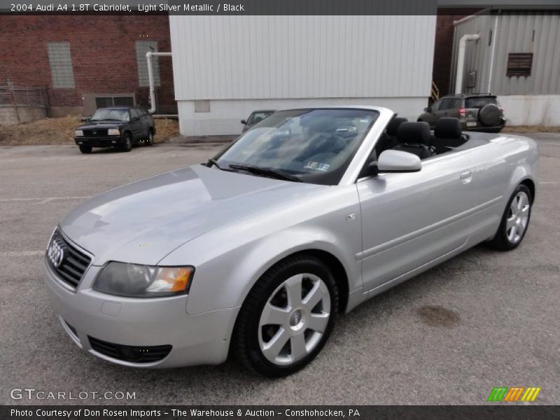 Light Silver Metallic / Black 2004 Audi A4 1.8T Cabriolet