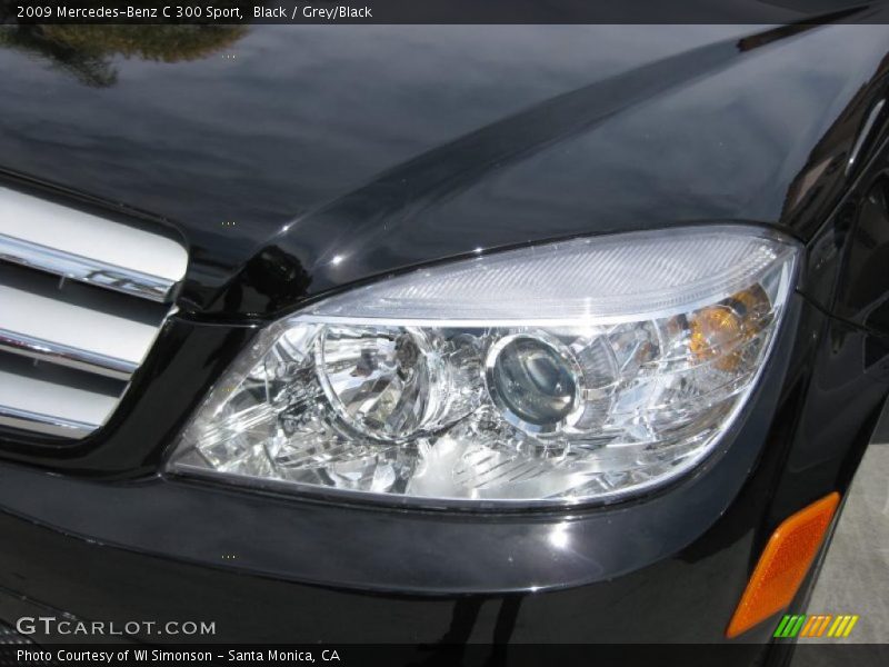 Black / Grey/Black 2009 Mercedes-Benz C 300 Sport