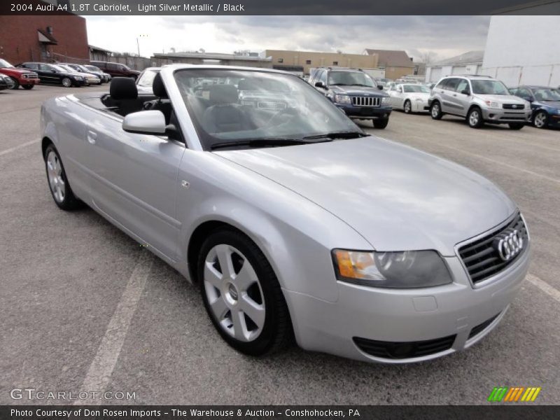 Light Silver Metallic / Black 2004 Audi A4 1.8T Cabriolet