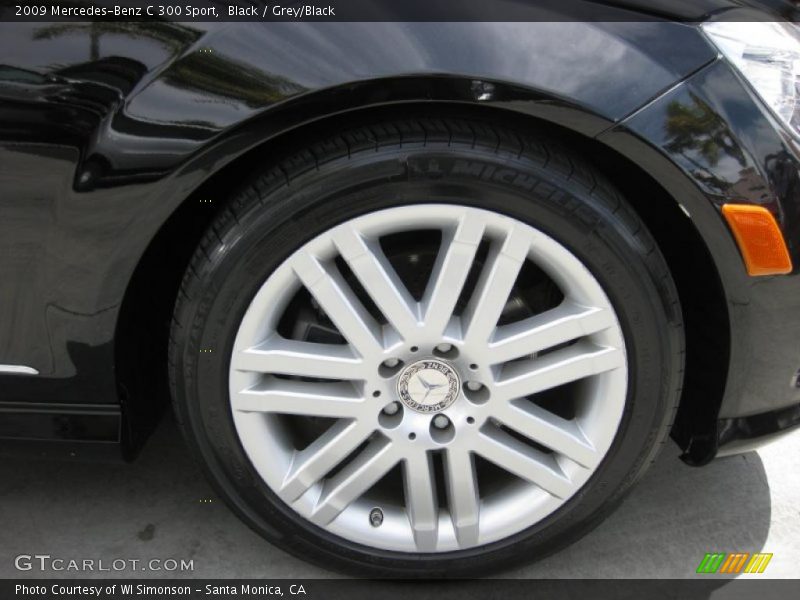 Black / Grey/Black 2009 Mercedes-Benz C 300 Sport