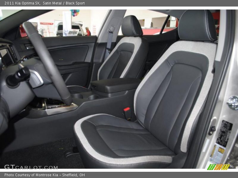  2011 Optima SX Black Sport Interior
