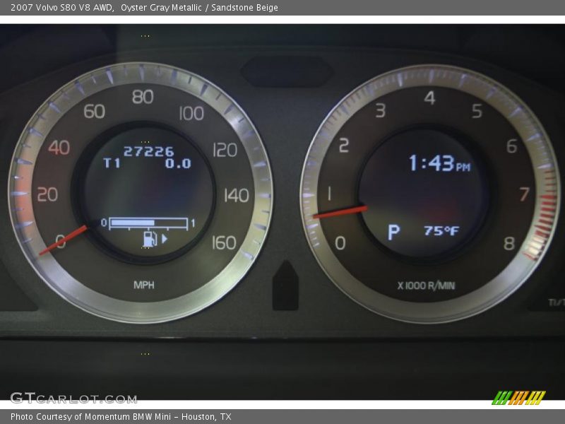 Oyster Gray Metallic / Sandstone Beige 2007 Volvo S80 V8 AWD