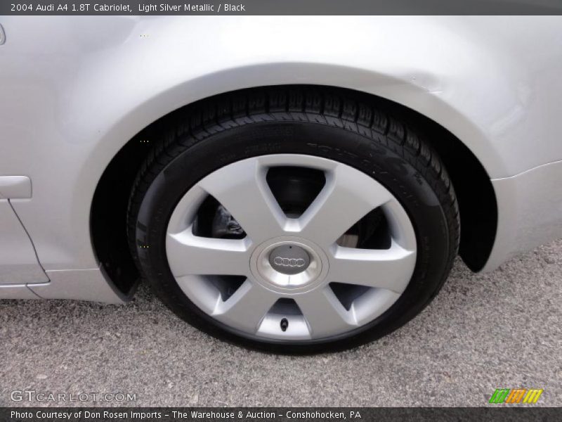 Light Silver Metallic / Black 2004 Audi A4 1.8T Cabriolet