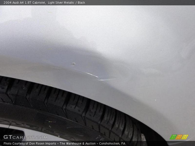 Light Silver Metallic / Black 2004 Audi A4 1.8T Cabriolet