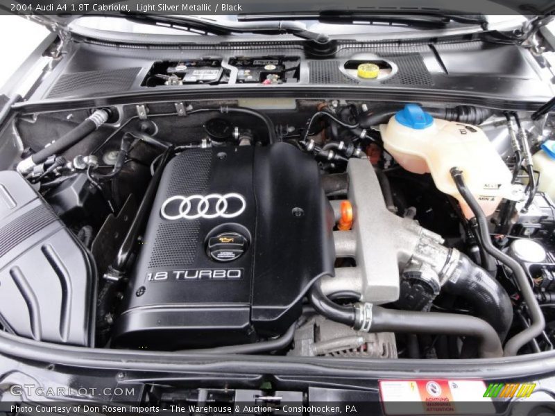  2004 A4 1.8T Cabriolet Engine - 1.8L Turbocharged DOHC 20V 4 Cylinder