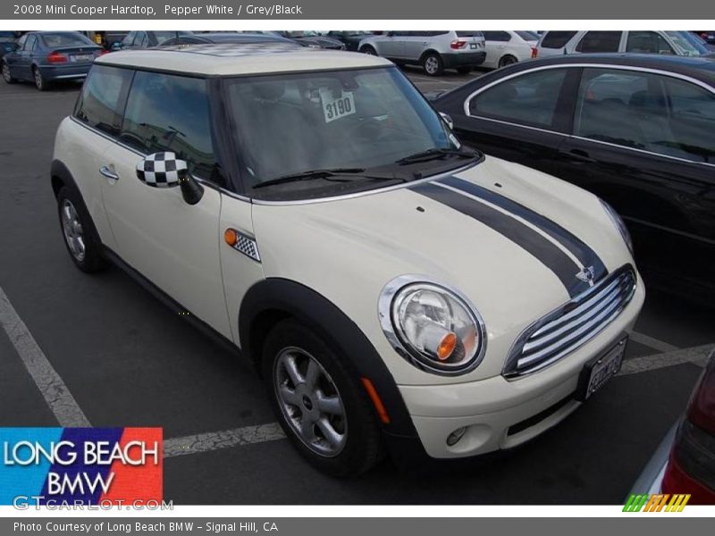 Pepper White / Grey/Black 2008 Mini Cooper Hardtop