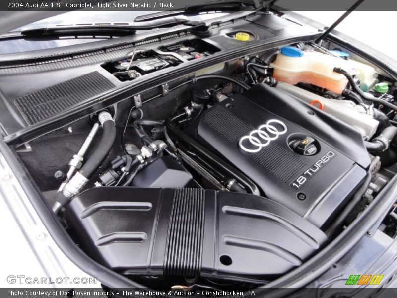  2004 A4 1.8T Cabriolet Engine - 1.8L Turbocharged DOHC 20V 4 Cylinder