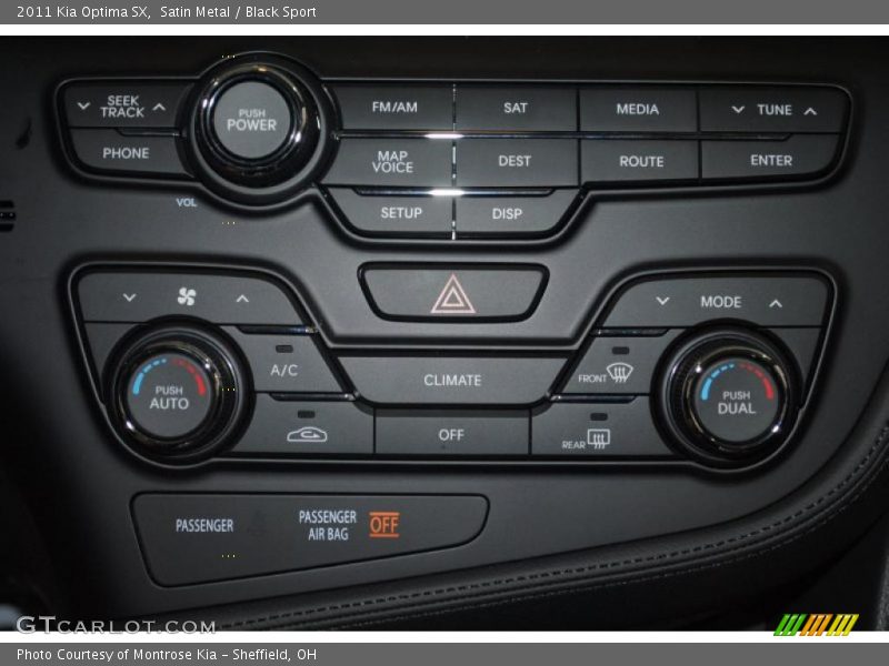 Controls of 2011 Optima SX