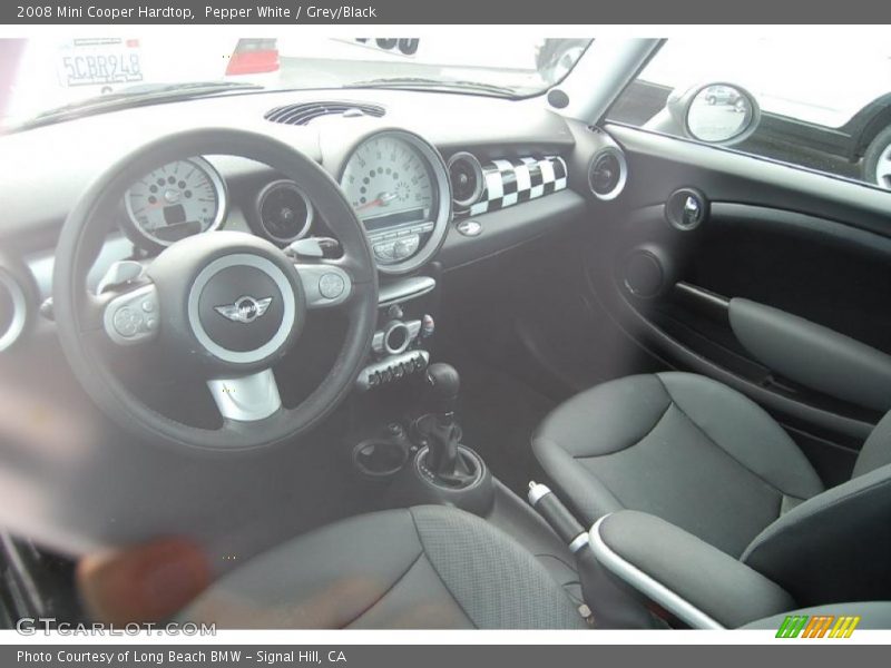 Pepper White / Grey/Black 2008 Mini Cooper Hardtop