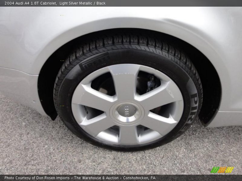 Light Silver Metallic / Black 2004 Audi A4 1.8T Cabriolet