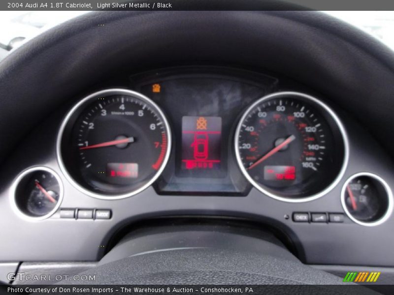 Light Silver Metallic / Black 2004 Audi A4 1.8T Cabriolet