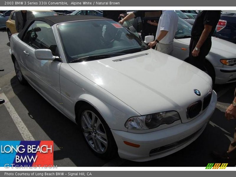 Alpine White / Natural Brown 2003 BMW 3 Series 330i Convertible