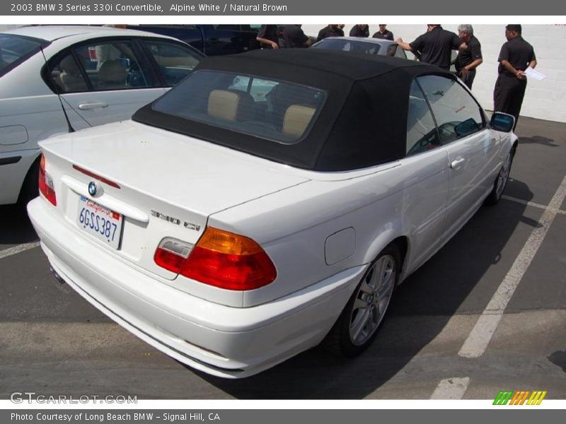 Alpine White / Natural Brown 2003 BMW 3 Series 330i Convertible
