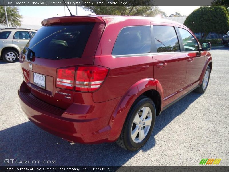 Inferno Red Crystal Pearl / Pastel Pebble Beige 2009 Dodge Journey SXT