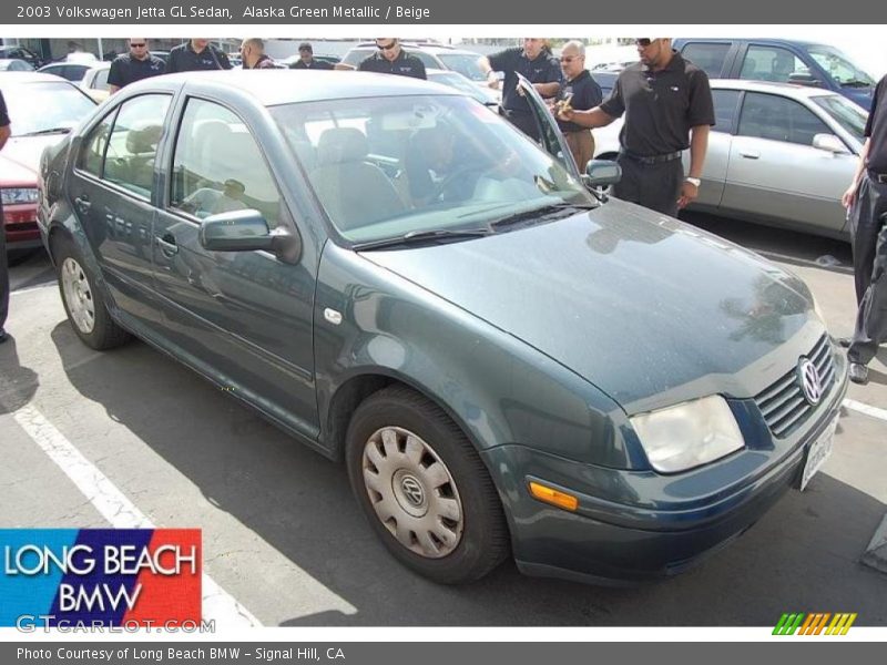 Alaska Green Metallic / Beige 2003 Volkswagen Jetta GL Sedan