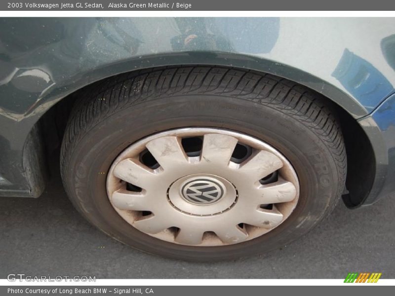 Alaska Green Metallic / Beige 2003 Volkswagen Jetta GL Sedan