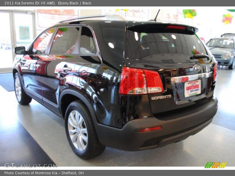 Ebony Black / Black 2011 Kia Sorento EX V6 AWD