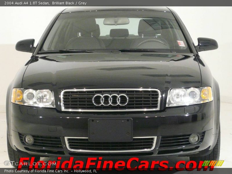 Brilliant Black / Grey 2004 Audi A4 1.8T Sedan