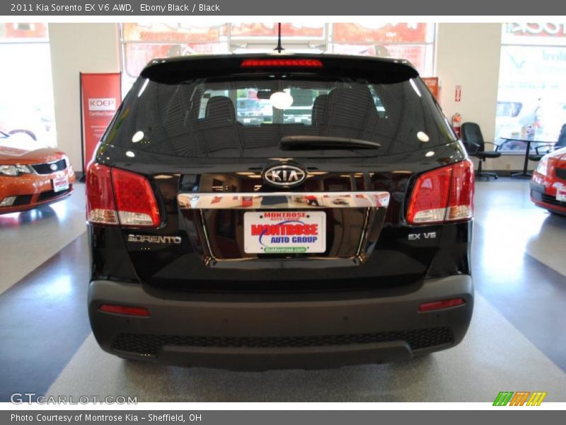 Ebony Black / Black 2011 Kia Sorento EX V6 AWD