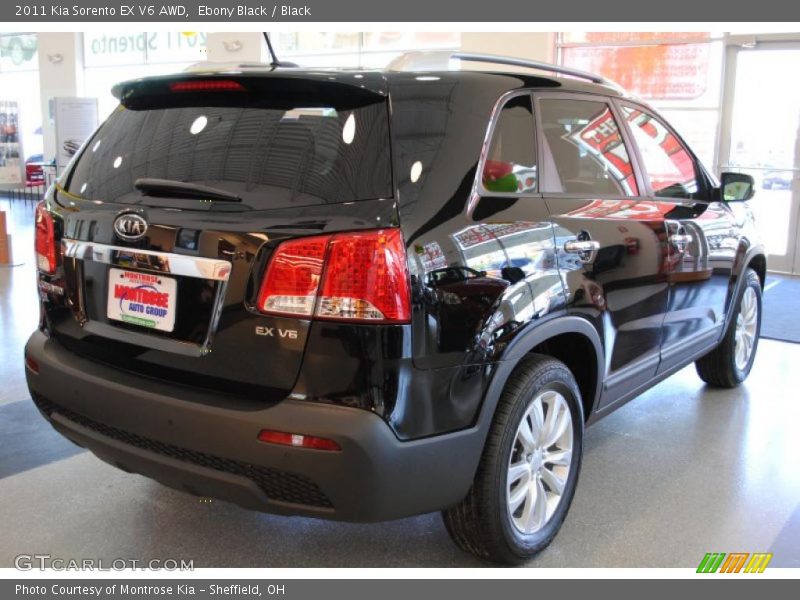 Ebony Black / Black 2011 Kia Sorento EX V6 AWD