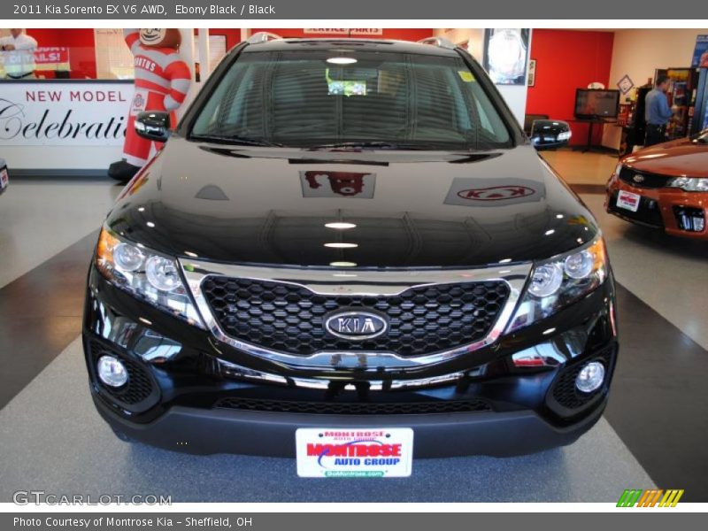 Ebony Black / Black 2011 Kia Sorento EX V6 AWD