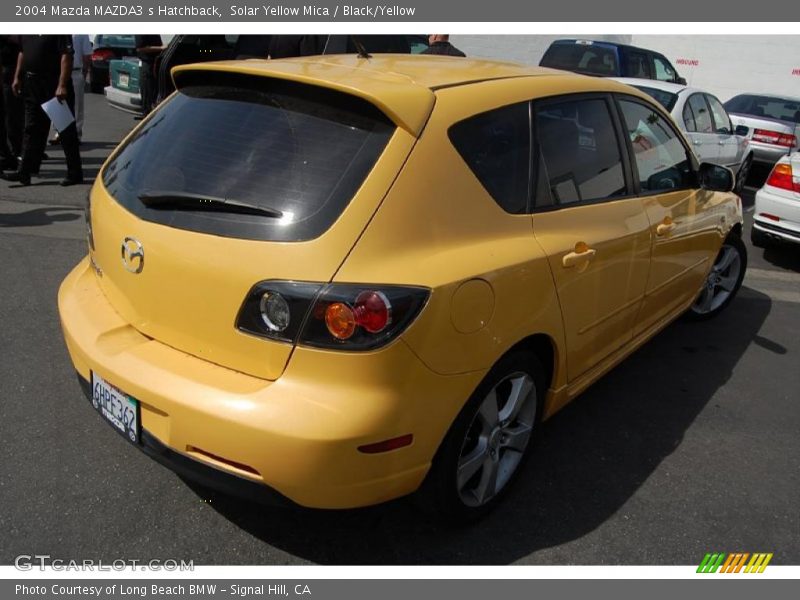 Solar Yellow Mica / Black/Yellow 2004 Mazda MAZDA3 s Hatchback