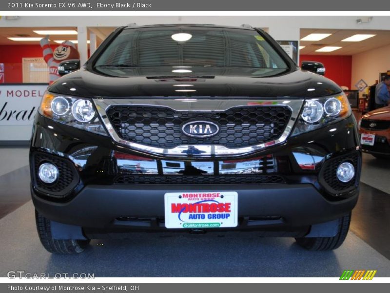 Ebony Black / Black 2011 Kia Sorento EX V6 AWD