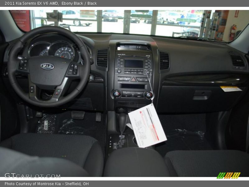 Ebony Black / Black 2011 Kia Sorento EX V6 AWD
