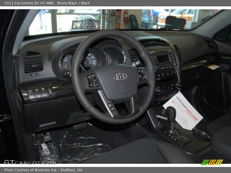 Ebony Black / Black 2011 Kia Sorento EX V6 AWD