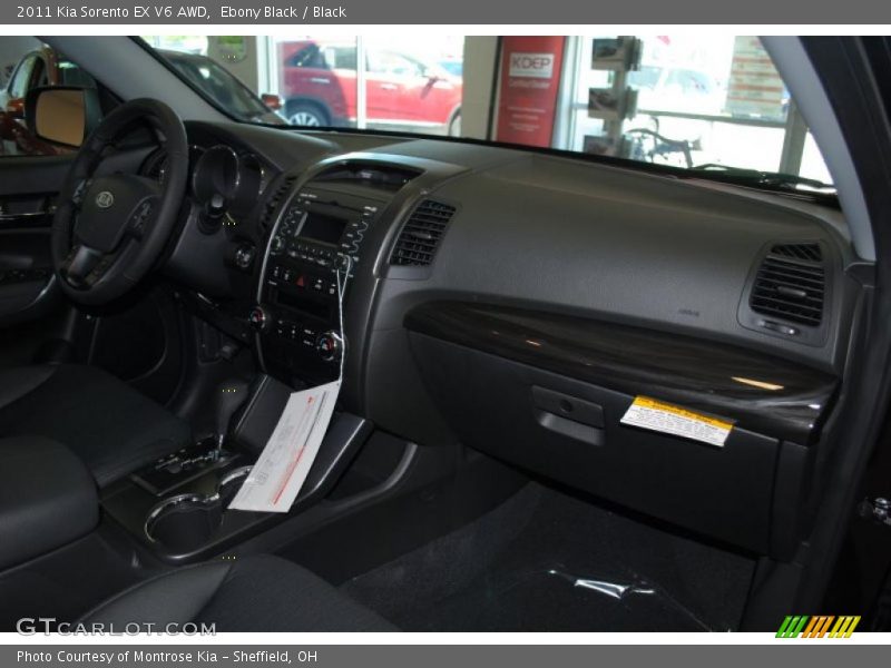 Ebony Black / Black 2011 Kia Sorento EX V6 AWD