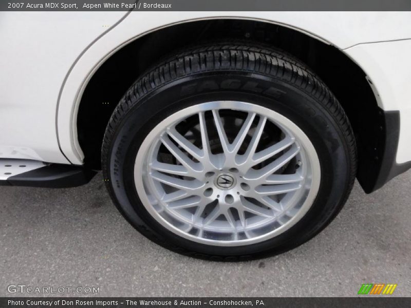 Aspen White Pearl / Bordeaux 2007 Acura MDX Sport
