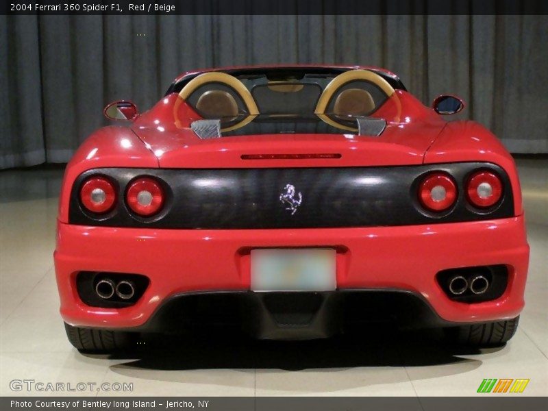 Red / Beige 2004 Ferrari 360 Spider F1